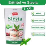 Sweetwell Zero Slim Stevia & Eritritol Tatlandırıcı 1 Kg Şekersiz, 0 Kalori, Keto ve Vegan Uyumlu