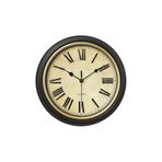 SWHONG Vintage Sessiz 12 İnç Tik Takmayan Duvar Saatleri Roma Rakamları Retro Dekoratif Oturma Odası Yatak Odası Mutfak Ev Ofis Pille Çalışan Metal Çerçeve ABS Arkalık