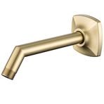 SWHYGER Duvara Monte 6 İnç Uzatma Duş Başlığı Kolu, Duş Kolu ve Flanş Dahil, Fırçalanmış Altın, SW-91078-6BG.