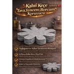 Swift Shop AÇIK GRİ RENK Kalın Tencere, Tava& Borcam Koruyucu Çizdirmez Elyaf Keçe6'lı Set 30x30 Cm Koruyucu