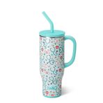 Swig Life 30 oz Mega Kupa, 30oz Saplı ve Pipetli Bardak, Bardak Tutucu Dostu, Bulaşık Makinesinde Yıkanabilir, Ekstra Büyük Yalıtımlı Bardak, Paslanmaz Çelik Su Şişesi (Scrub Ömrü)