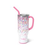Swig Life 30oz Mega Kupa, 30oz Saplı ve Pipetli Bardak, Bardak Tutucu Dostu, Bulaşık Makinesinde Yıkanabilir, Ekstra Büyük Yalıtımlı Bardak, Paslanmaz Çelik Su Bardağı (Konfeti)