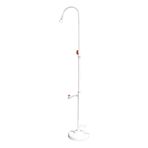 SWIMLINE HYDROTOOLS Tüp Stili 7 Ayak Havuz Kenarı Duşu, Ayarlanabilir Baş ve Ayak Musluğu Vana Kontrollü Musluk, Standart Bahçe Hortumu, Çevre Dostu, Açık Hava Arka Bahçe Havuz Kenarı Plaj Spa