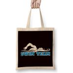 Swimmer Team Swim Swimming Pool Instructor Coach Athlete Bez Çanta Uzun Saplı - Açık Bej - 40 X 40
