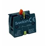 Swion LAY5-BE102 22 mm Kırmızı NC Kontak Blok