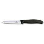 Swiss Classic Tırtıklı Soyma Bıçağı, 10 cm, Siyah Fibrox Sap