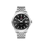 Swiss Military By Chrono Sm34104.01 Gümüş Çelik Erkek Kol Saati - Siyah