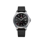 Swiss Military By Chrono Sma34077.07 Gümüş Deri Erkek Kol Saati