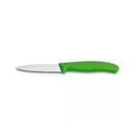 SwissClassic Tırtıklı Soyma Bıçağı, 10 cm, Yeşil, Polipropilen Saplı