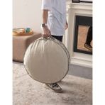 Swita Home Dekoratif Çok Amaçlı Yer Bahçe Balkon Kamp Minderi - 60 x 60 cm - Gri