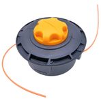 SWNKDG İplik kafası Motor tırpan çim başlığı M10x1,25 sol uç otomatiği çim biçme makinesi baş çift iplikli baş iplik makarası naylon iplik benzin kesici için