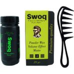 Swoq 20 gr Saç Şekillendirici Pudra Wax No:1 Kokusuz Besleyici Etkili Set