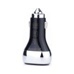 Sword LED Göstergelı /çift USB Qc3.0 Araç Şarj / Çakmaklık Adaptörü - Siyah