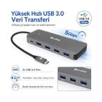 SWV-USBC036 6'sı 1 Arada Usb-C Hub, HDMI 4k, USB 3.0, Pd 3.0 Hızlı Şarj, Usb-C 3.1 M.2 SSD Okuyucu, Metal Gövde Type-C Çoklayıcı Adaptör, Laptop ve MacBook Uyumlu