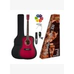 SX SD104KRDS Akustik Gitar Seti (Red Sunburst)