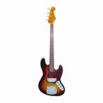SX SJB62C+/3TS Tortoise Shell Pickguard Bas Gitar (3-Tone Sunbur