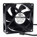 SXDOOL 80 mm DC 12 V Su Geçirmez Soğutma Fanı, 80 x 80 x 25 mm Yüksek Hızlı CFM, Bilgisayar Şasi Dolapları PC Soğutucu için