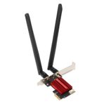 Sxhlseller 7265AC Pro PCIE Ağ Kartı, 7 8 10 11 Için 300Mbps 2.4GHz 867Mbps 5GHz Çift PCIE WiFi Adaptör Kartı, Masaüstü PC Için Bluetooth PCIE X16 Genişletme Kartı