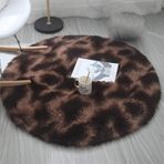 SXYCYRC Oturma Odası Halısı, Yıkanabilir Yuvarlak Halı İç Mekan Peluş Halı Kaymaz Yatak Odası Oturma Odası Kaymaz Emici Giriş Halısı Ev Halısı Oda Koridoru, Kafe, 100 cm
