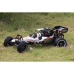SY RACING 1/5 Baja 5B 30.5CC RTR Kurşunsuz Benzinli Uzaktan Kumandalı RC Arazi Model Araba 80+kmh 75CM Uzunluk Offroad Beyaz-Gri