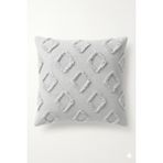 Sycamore Home 43X43 Premium Dokulu Kırlent Kılıfı – Yumuşak Dokulu, Gizli Fermuarlı, Dekoratif Yastık Kılıfı - 43 x 43 cm - Gri