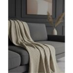 SYCAMORE HOME Koltuk Örtüsü 175x215 cm Kaymaz Şönil Kumaş Yıkanabilir Çekyat Kanepe Örtüsü - 180 x 220 cm - Bej