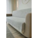Sycamore Home Modern Gri Pamuklu Koltuk Örtüsü 170×215 Cm – Yıkanabilir, Tek Parça, Şık & Konforlu