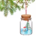 Syhood Axolotl Noel Süsü Axolotl Şişe Dekorasyonu Axolotl Oyuncak Axolotl Eşyaları Axolotl Tank Aksesuarları Axolotl Hediyeler Ejderha Süsü Noel Ağacı Asılı Dekorasyon (Mavi, 1)