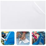 Syhood Vinil havuz astarı yama, kendinden yapışkanlı PVC vinil onarım yaması, plastik havuz yaması onarım seti, yüzme havuzları, şişme botlar için, 149 x 86 cm (şeffaf)