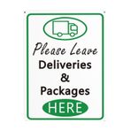 Syiomlis 1 adet Paket Teslimat İşareti, Lütfen Paketleri ve Teslimatları Buraya Bırakın Ok Aşağı, 30 x 20 cm - Paketlerim için Amazon, FedEx, USPS, UPS, Ev, Ofis, İş için İç Mekan Dış Mekan Tabelaları