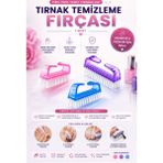 SYKU Tırnak Temizleme Fırçası 1 Adet El Ayak Manikür Pedikür Bakım Fırçası - Şeker