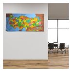 Sylar Renkli Türkiye Haritası Manyetik Yapıştırıcı Gerektirmeyen Duvar Stickerı 118 cm * 56 cm