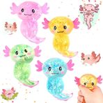 sylbx 4 Adet Sevimli Axolotl Oyuncak, Stres Oyuncakları, Stres Oyuncakları, Stres Oyuncakları, Stres Yardımcısı, Stres Yardımcısı Oyuncakları, Stres Rölyef Squishy Ball, Parlak Aksolotl Oyuncakları,