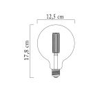 Sylvanıa 7W (55W) G125 Rustik Led Ampul 2500K E27 - Filamentli Led Lamba
