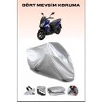 Sym Jet 14 200I Abs Uyumlu Motorsiklet Branda, Motor Örtüsü - Gri, Arka Çanta ve Kilit Uyumsuz