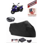 Sym Jet 14 Siyah Arka Çanta Uyumlu Motorsiket Brandası Motor Örtüsü Çadır Su Geçirmez Motosiklet Kılıfı Motor Brandası - Siyah- Arka Çanta UYUMLU