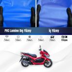Sym Jet x 125 Motosiklet Brandası Su Geçirmez Branda Mavi Branda Motor Branda - Bağlantı Klipsi