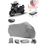 Sym Joymax 250I Branda Gri Arka Çanta Uyumlu(Topcase) Motosiket Brandası Motor Örtüsü Çadır Su Geçirmez Motosiklet Kılıfı Motor Brandası,lastikli,taşıma Torbalı