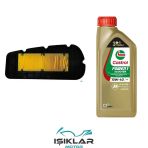 Sym Joyride 300 Castrol Yağ Ve Hava Filtre Bakım Seti Bs0041