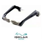 Sym Nhx 236 Manet Koruma Karbon Detaylı Titanyum Renk-Imk221