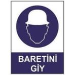 Sym STW011 Baretini Giy Uyarı Levhası