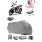 Sym Symphony Branda Gri Arka Çanta Uyumlu(Topcase) Motosiket Brandası Motor Örtüsü Çadır Su Geçirmez Motosiklet Kılıfı Motor Brandası,lastikli,taşıma Torbalı