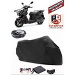 Sym Xpro Cargo 125 Branda Siyah Arka Çanta Uyumlu(Topcase) Motosiket Brandası Motor Örtüsü Çadır Su Geçirmez Motosiklet Kılıfı Motor Brandası,lastikli,taşıma Torbalı