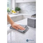 Syn Aksesuar 1 Adet Gri Mikrofiber Temizlik Bezi-Çok Amaçlı Hijyen Bezi