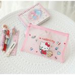 Syn İletişim Sanrio Hello Kitty Kuromi Cinnamoroll My Melody Melody Kawaii Kore Japon Kırtasiye Kalem Kutusu Makyaj Çantası Okul Çanta Büyük Kalemlik Ölçü: 22X17 cm
