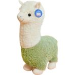 Synchrolssue Komik Çim Çamur Atı Alpaka Bebek Peluş Oyuncak Sevimli Bebek Yastık (Yurt Dışından) - Yeşil
