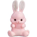 Synchrolssue Sevimli Oturan Uzun Kulaklı Tavşan Peluş Oyuncak Bebek (Yurt Dışından) - Renkli