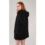 Syndra Siyah Iki Iplik Basic Oversize Hırka