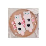 synshop Kedi Pati Patisi Taba Jel Beyaz Yumuşak Squishy Stress Oyuncak Sukuşi 13 cm