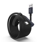 Syntech Bağlantı Kablosu 16 FT Quest2/Quest Pro/Pico 4 Aksesuarları ve PC/Steam VR, Yüksek Hızlı PC Veri Transferi, VR Kulaklık ve Oyun Bilgisayarı için USB C Kablosu, Siyah